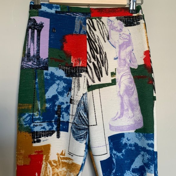 UO When In Rome Printed Ribbed Cropped Top & Short - Picture 4 of 6